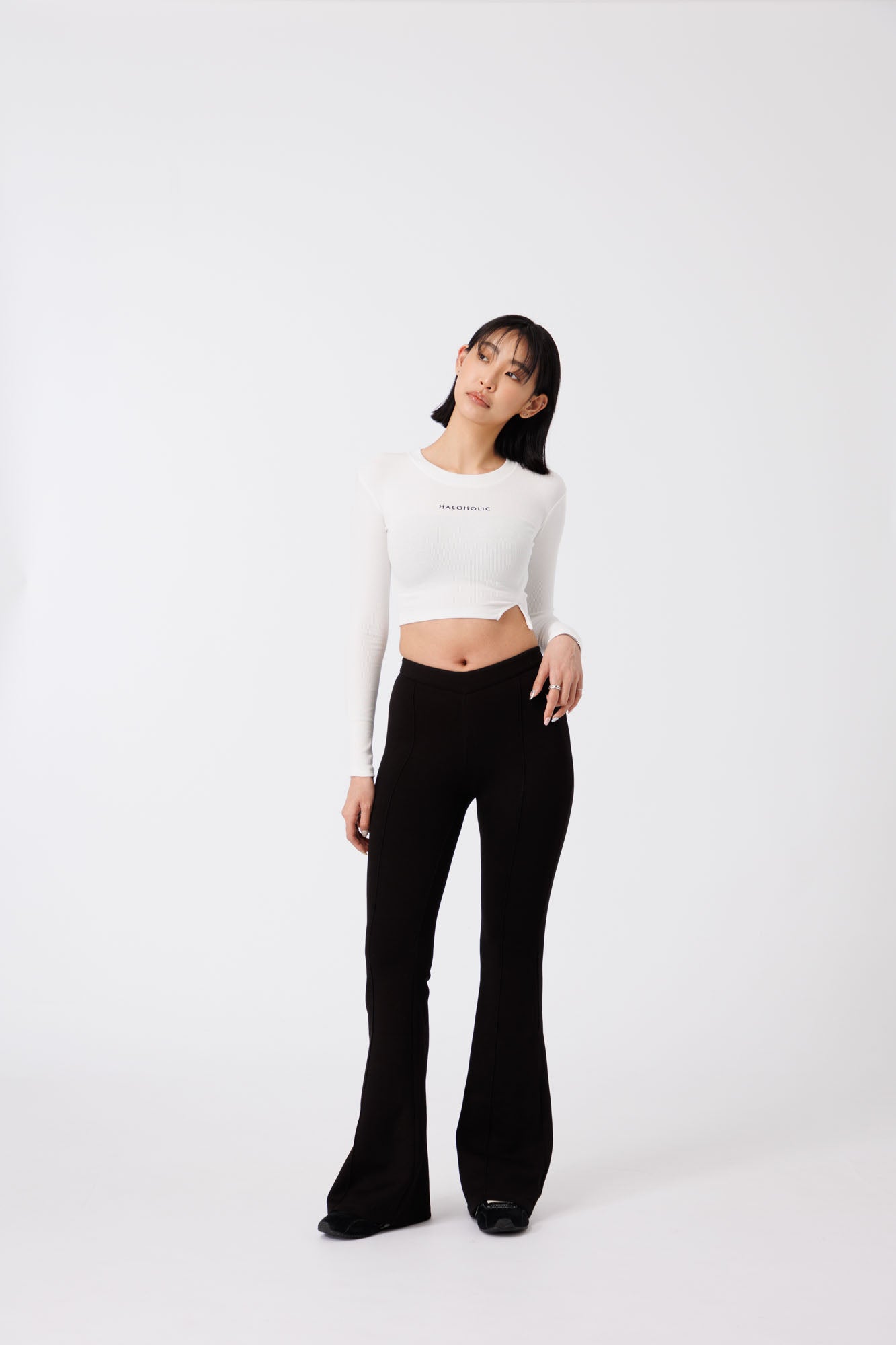 HALOHOLIC Cropped Long Sleeve