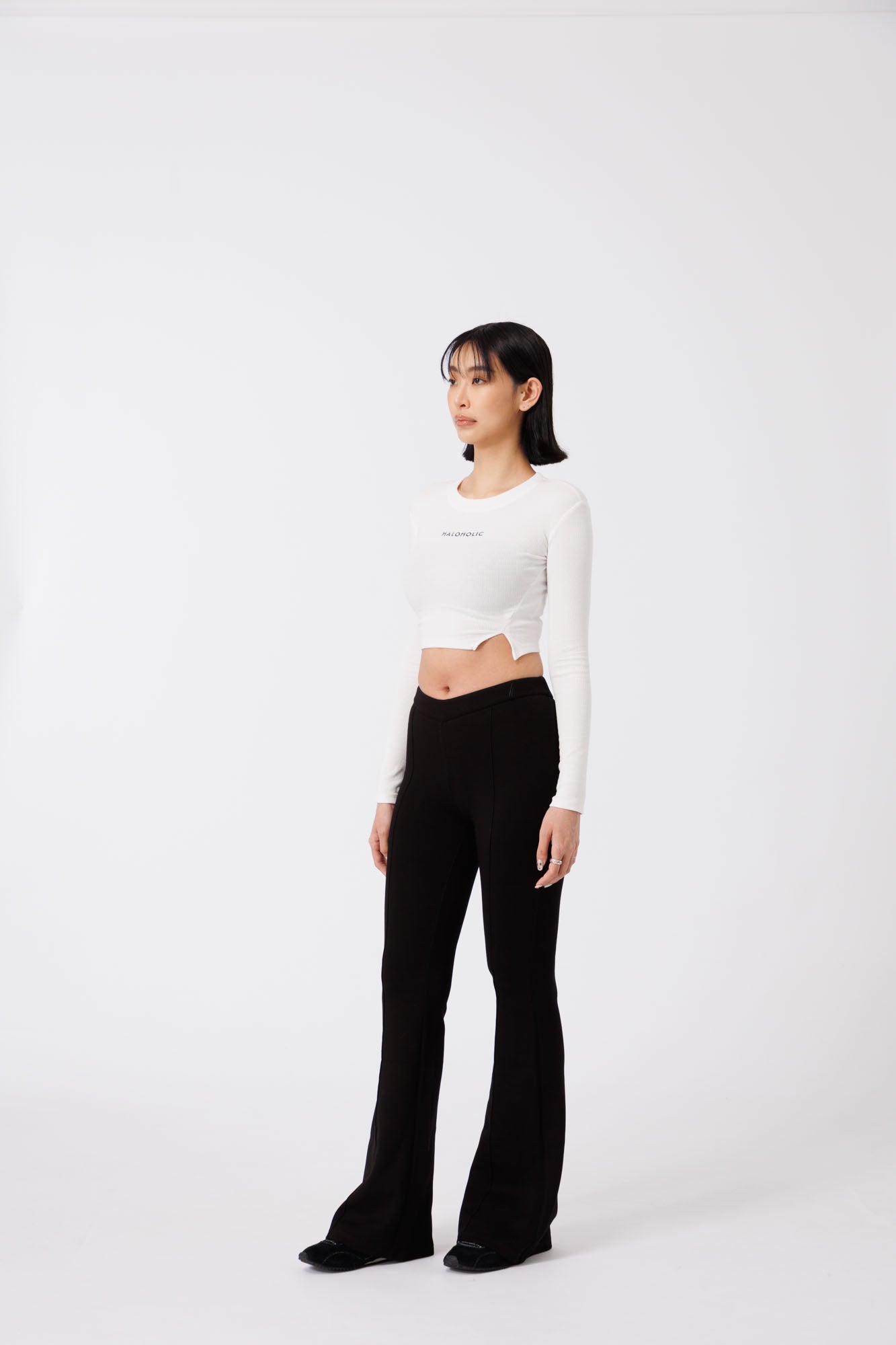 HALOHOLIC Cropped Long Sleeve